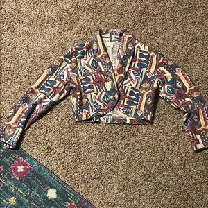 Colorful Geometric Patterned Jacket